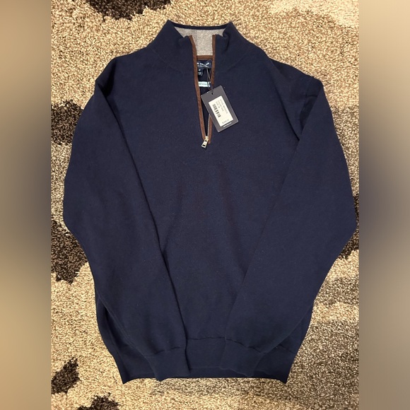 Peter Millar Other - $648 NWT Peter Millar Crown Crafted Artisan Cashmere Flex Sweater Quarter Zip M